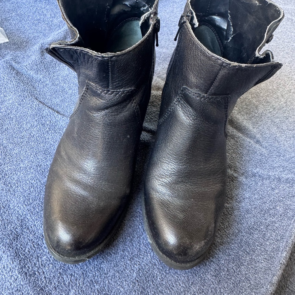 Men's Black Leather Boots